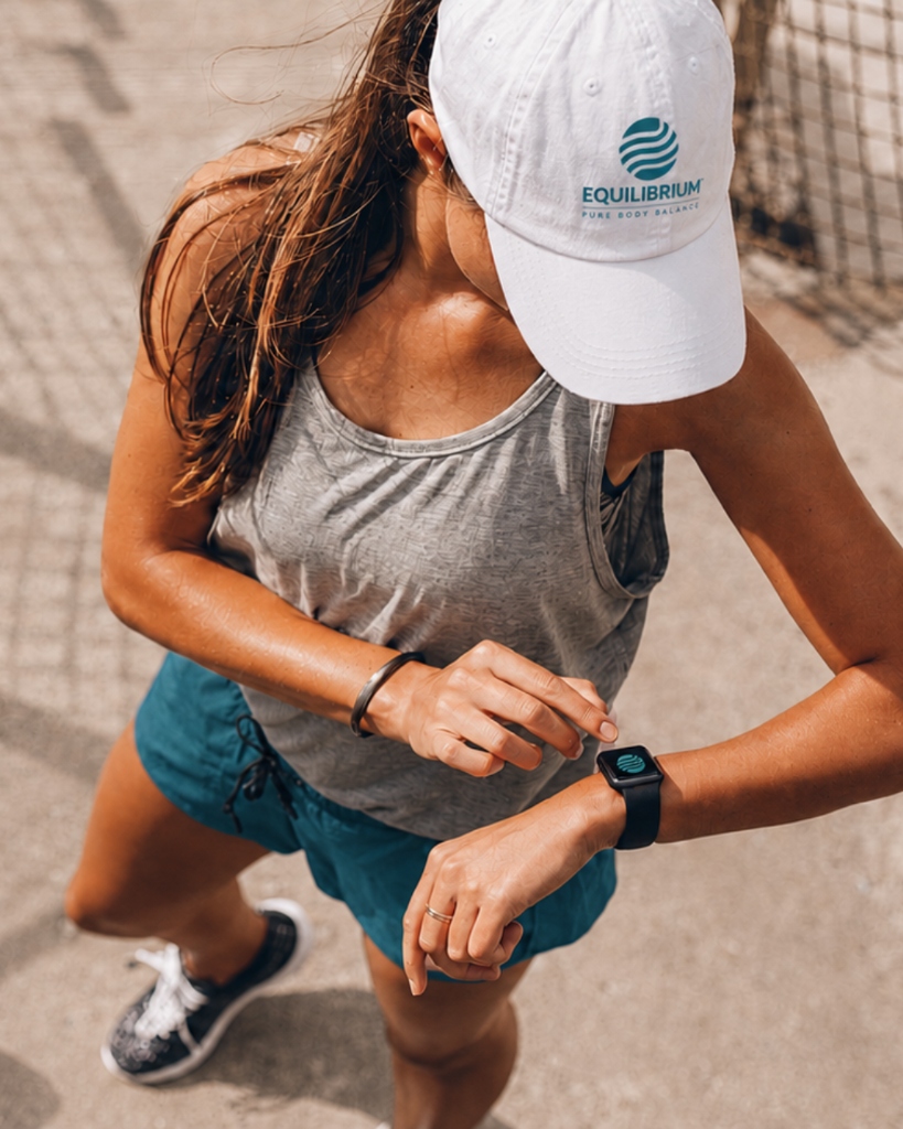 Runner Checking Smartwatch